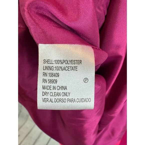 ANTONIO MELANI Edelina raspberry/pom sleeveless sheath classic dress size 14 NWT - Picture 8 of 8
